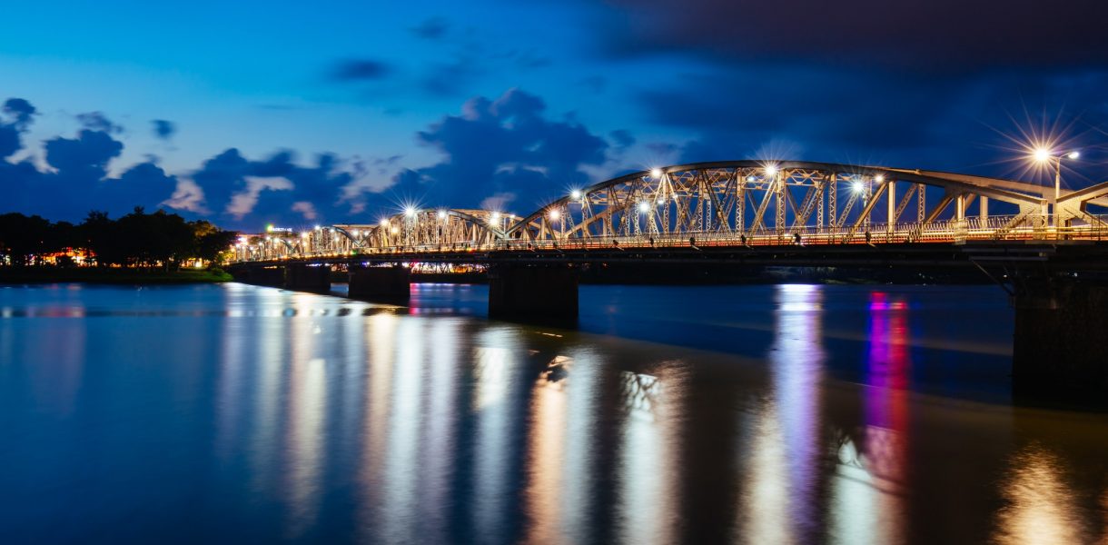 Truong Tien Bridge Hue in Vietnam